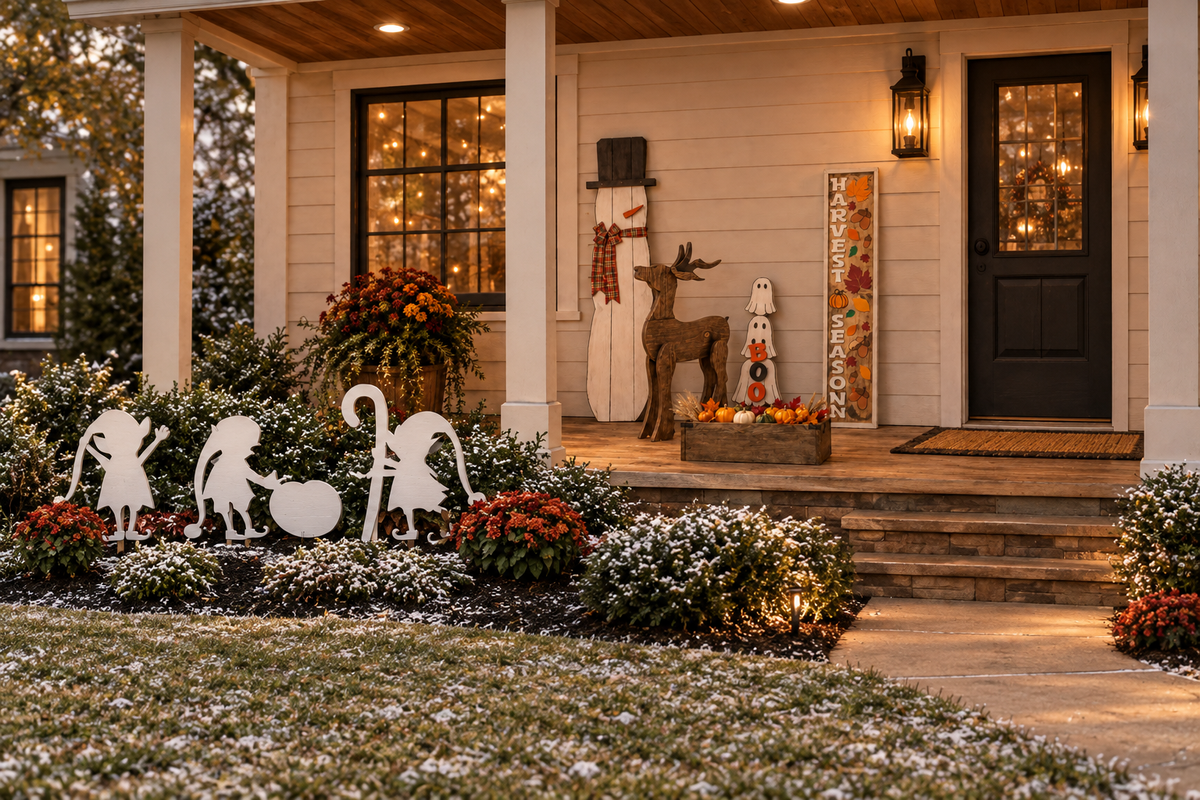 Snowman-Reindeer-Ghost-Harvest-Trough-Elves | Ready Now