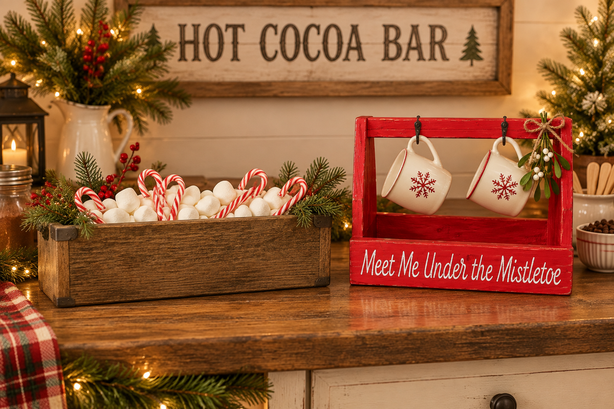 Christmas Caddy & Small Trough