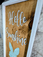 Spring Porch Leaner - 48" Handcrafted Pine Wood Sign