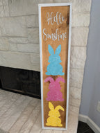 Spring Porch Leaner - 48" Handcrafted Pine Wood Sign