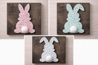 Pink, Aqua, & White Bunny Options