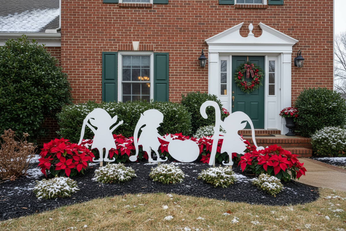 Brick Farmhouse Elf Family