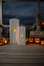 Ghost Luminaries Halloween Porch Night