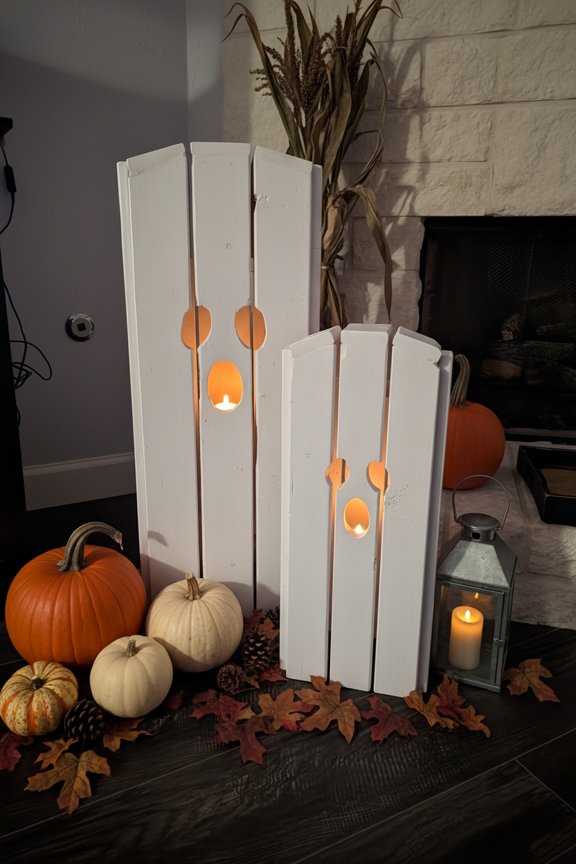 Ghost Luminary Fireplace