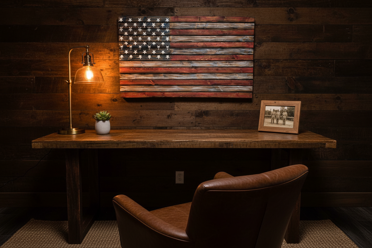 Home office den flag