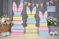 Pastel Bunnies Low Key Spring