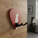 Rustic Wooden Guitar Pick Design Hanger – Includes Holder
