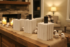 White Pumpkin Trio Mantle