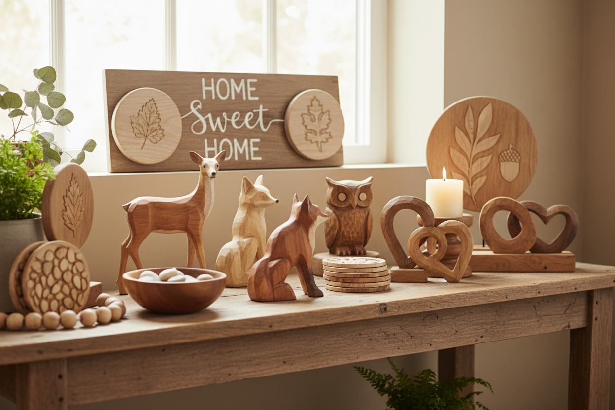 Year-round wooden crafts